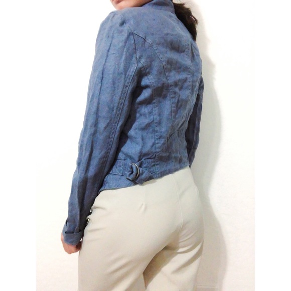 Kut from the Kloth blue drape denim jacket - Picture 4 of 6